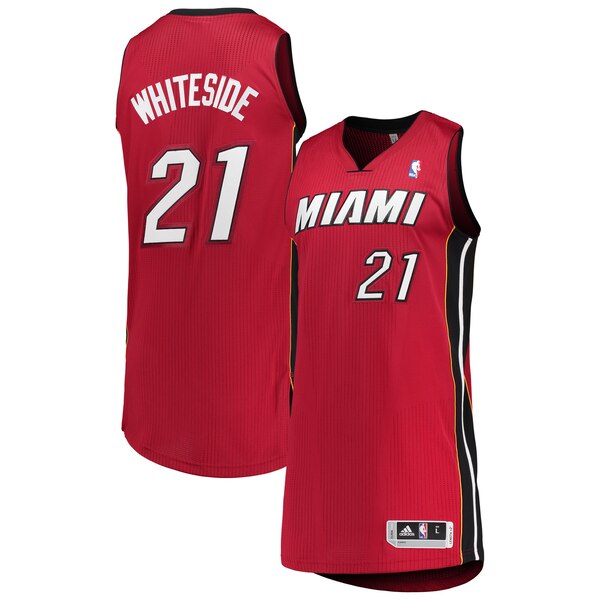 maglia nba hassan whiteside 21 2020 miami heat rosso